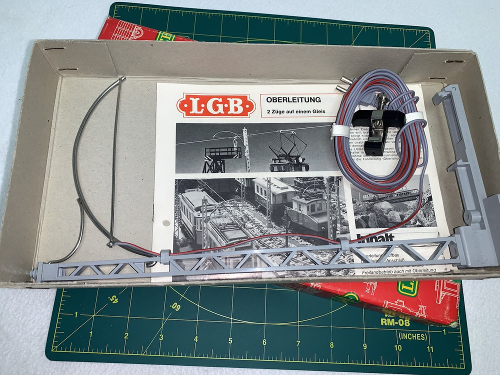 Vtg LGB Lehmann Gross Bahn Overhead Line Structure Connection Big Train 6001 NOS